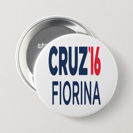 Ted Cruz Carly Fiorina Button 2016 Round (Voorkant /achterkant)