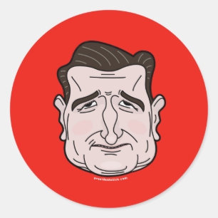 Ted Cruz Cartoon Gezicht Sticker