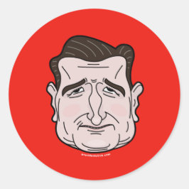 Ted Cruz Cartoon Gezicht Sticker