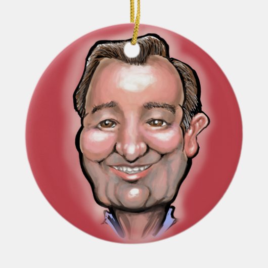 Ted Cruz Keramisch Ornament (Voorkant)