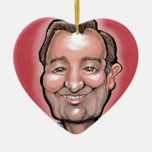 Ted Cruz Keramisch Ornament (Voorkant)