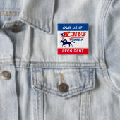 Ted Cruz: Ons volgende President Vierkante Button 5,1 Cm (In situ)