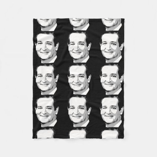 TED CRUZ PORTRAIT FLEECE DEKEN (Voorkant)