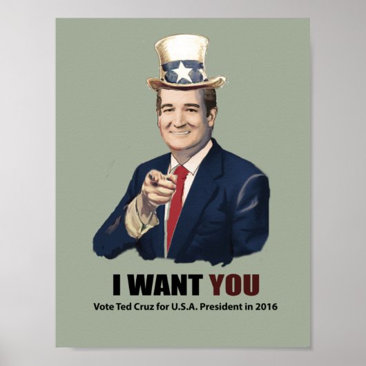 Ted Cruz Poster (Voorkant)