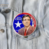 Ted Cruz President 2016 Ronde Button 4,0 Cm (In situ)
