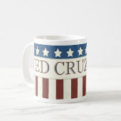 Ted Cruz President 2016 Stars and Stripes Koffiemok (Voorkant links)