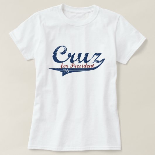 Ted Cruz President 2016 T-shirt (Design voorkant)