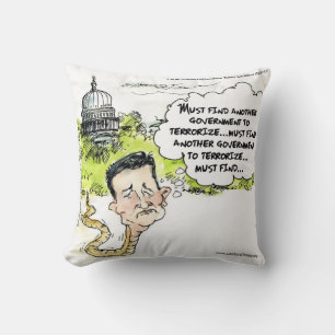 Ted Cruz Slang in het Gras Worpillow Kussen