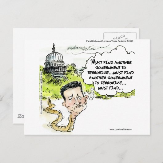 Ted Cruz Slithers van het Congres Funny Briefkaart (Voorkant / Achterkant)