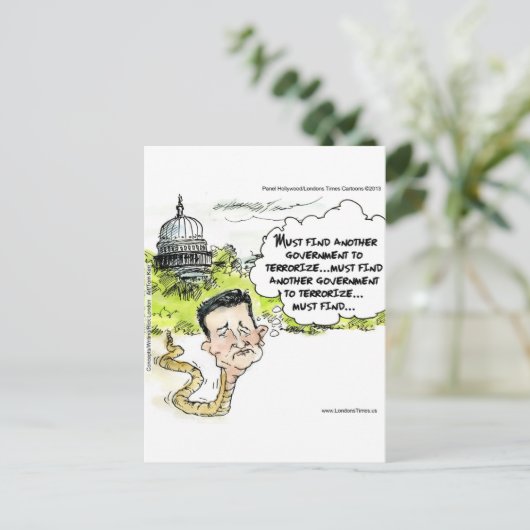 Ted Cruz Slithers van het Congres Funny Briefkaart (Staand voorkant)