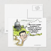 Ted Cruz Sluip weg uit Congres Grappig Briefkaart (Voorkant / Achterkant)