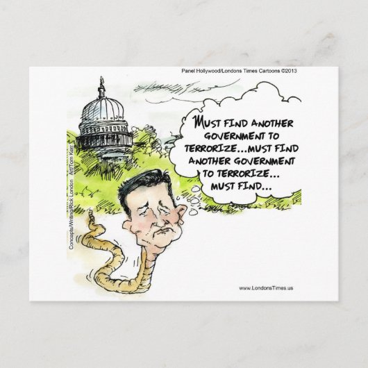 Ted Cruz Sluip weg uit Congres Grappig Briefkaart (Voorkant)