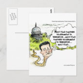 Ted Cruz Sluip weg uit Congres Grappig Briefkaart (Voorkant / Achterkant)