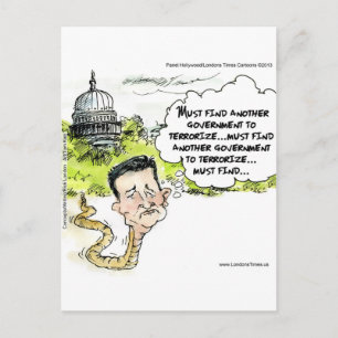 Ted Cruz Sluip weg uit Congres Grappig Briefkaart