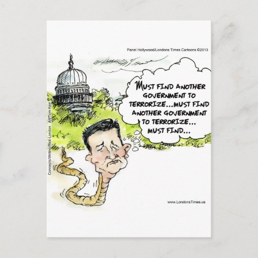 Ted Cruz Sluip weg uit Congres Grappig Briefkaart (Voorkant)