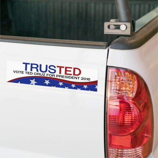 Ted Cruz TRUSTED Bumpersticker (Op Truck)