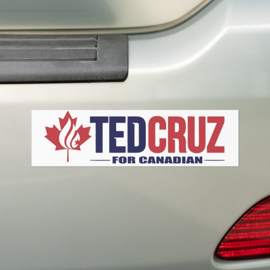 Ted Cruz voor Canadees Bumpersticker (Op auto)