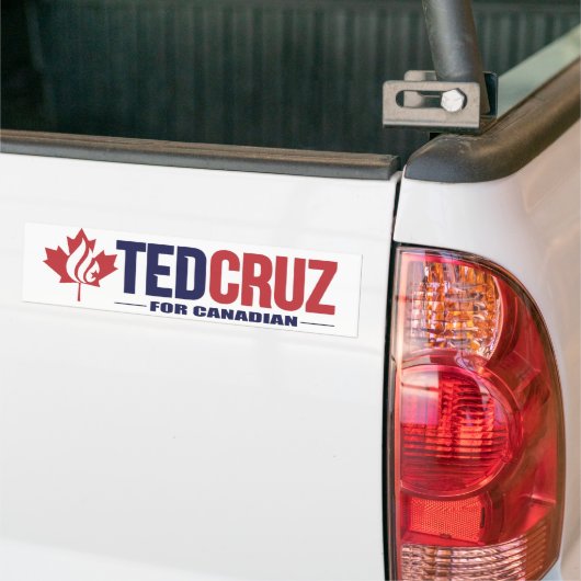 Ted Cruz voor Canadees Bumpersticker (Op Truck)