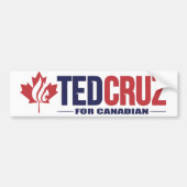 Ted Cruz voor Canadees Bumpersticker (Voorkant)