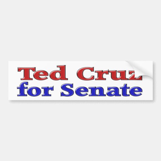 Ted Cruz voor de Senaat Bumpersticker (Voorkant)