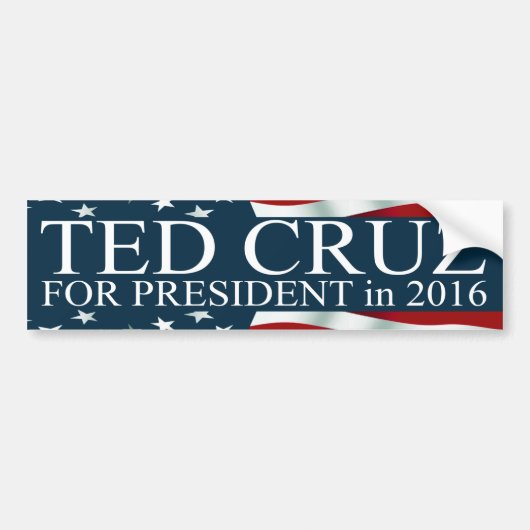 Ted Cruz voor President 2016 Bumpersticker (Voorkant)