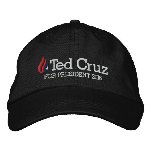Ted Cruz voor President 2016 Geborduurde Pet (Voorkant)