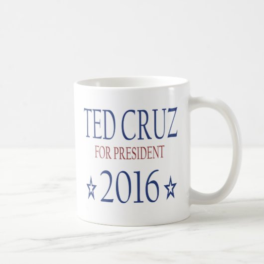 Ted Cruz voor President 2016 Koffiemok (Rechts)