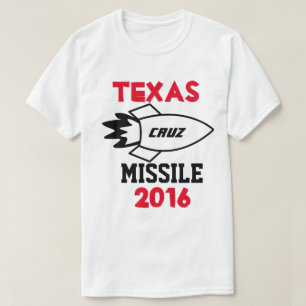 Ted Cruz voor President 2016. Texas Cruise Missile T-shirt