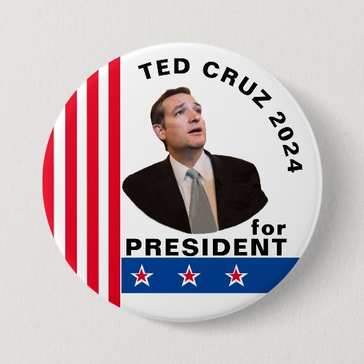 Ted Cruz voor President 2024 Ronde Button 7,6 Cm (Voorkant)