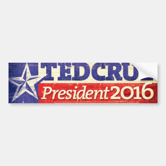 Ted Cruz voor President Bumpersticker (Voorkant)