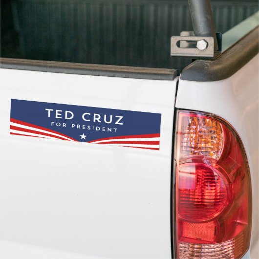 Ted Cruz voor President Bumpersticker (Op Truck)