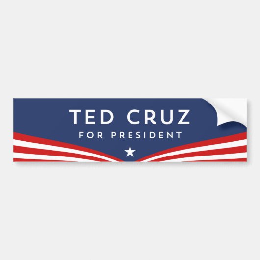 Ted Cruz voor President Bumpersticker (Voorkant)
