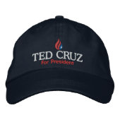 Ted Cruz voor President Custom Baseball Hat Pet (Voorkant)