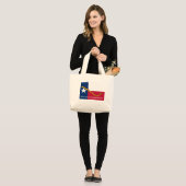 Ted Cruz voor president Navy Jack Grote Tote Bag (Voorkant (model))