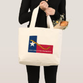 Ted Cruz voor president Navy Jack Grote Tote Bag (Voorkant (product))