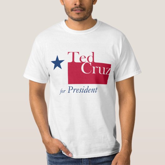 Ted Cruz voor President T-shirt (Voorkant)