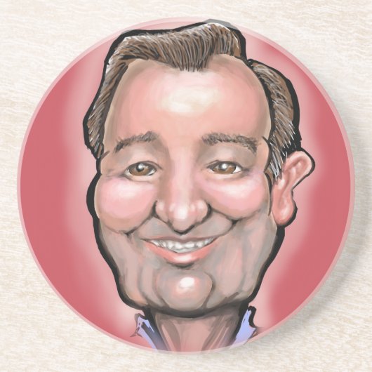 Ted Cruz Zandsteen Onderzetter (Voorkant)