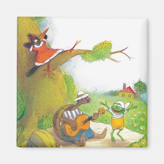 Ted, Ed en Caroll The Picnic 1 Magneet (Voorkant)