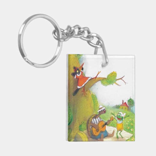 Ted, Ed en Caroll The Picnic 1 Sleutelhanger (Voorkant Links)