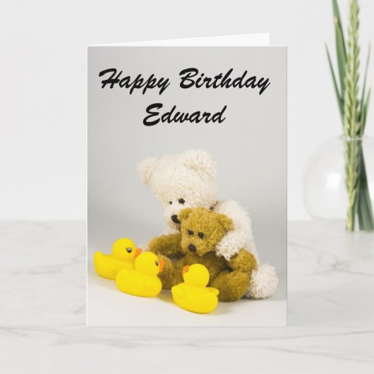 Ted en de Eenden Verjaardagskaart Kaart (Voorkant)