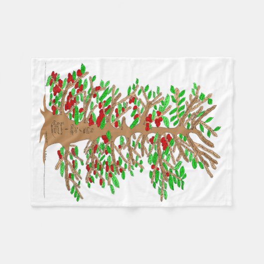 Ted en Inga Knutson Family Tree Fleece Blanket (Voorkant (Horizontaal))