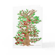 Ted en Inga Knutson Family Tree Wenskaart