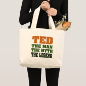 TED - het Man, de Myth, de Legende Grote Tote Bag (Voorkant (product))
