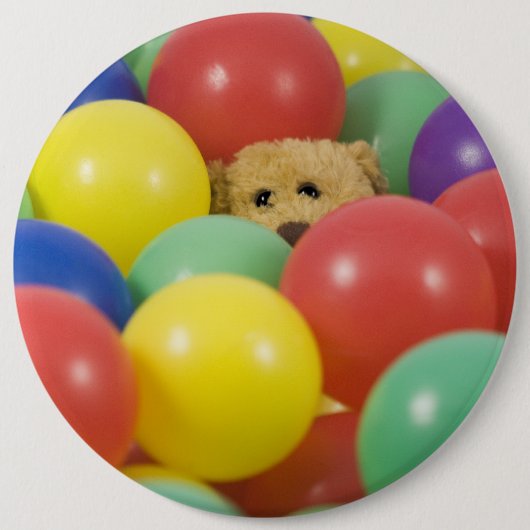 Ted in de balpool ronde button 6,0 cm (Voorkant)