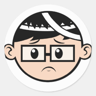 Ted is triest ronde sticker