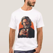 Ted Kaczynski drink whisky T-shirt (Voorkant)