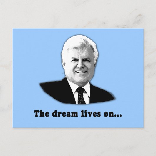 Ted Kennedy De droom leeft voort Briefkaart (Voorkant)
