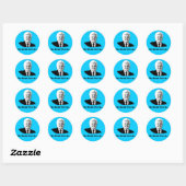 Ted Kennedy De droom leeft voort Ronde Sticker (Vel)