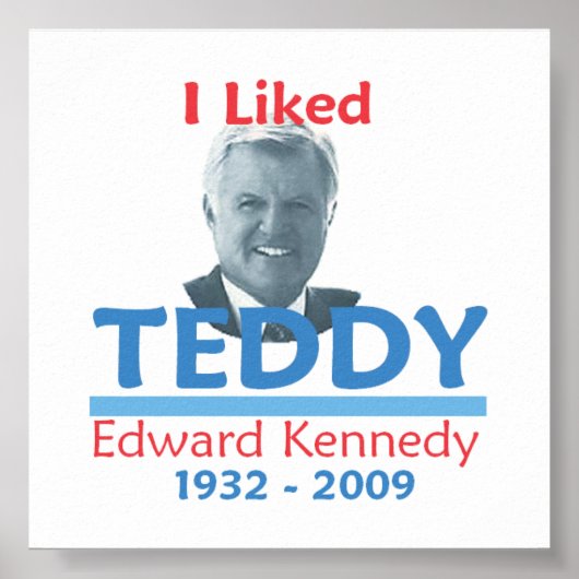 Ted Kennedy I LIKED TEDDY Poster (Voorkant)
