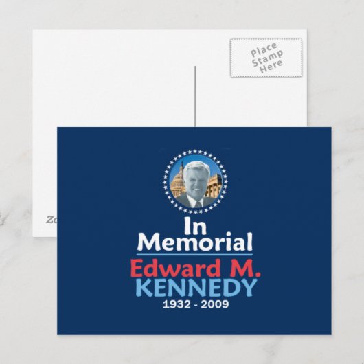 Ted Kennedy Memorial Briefkaart (Voorkant / Achterkant)